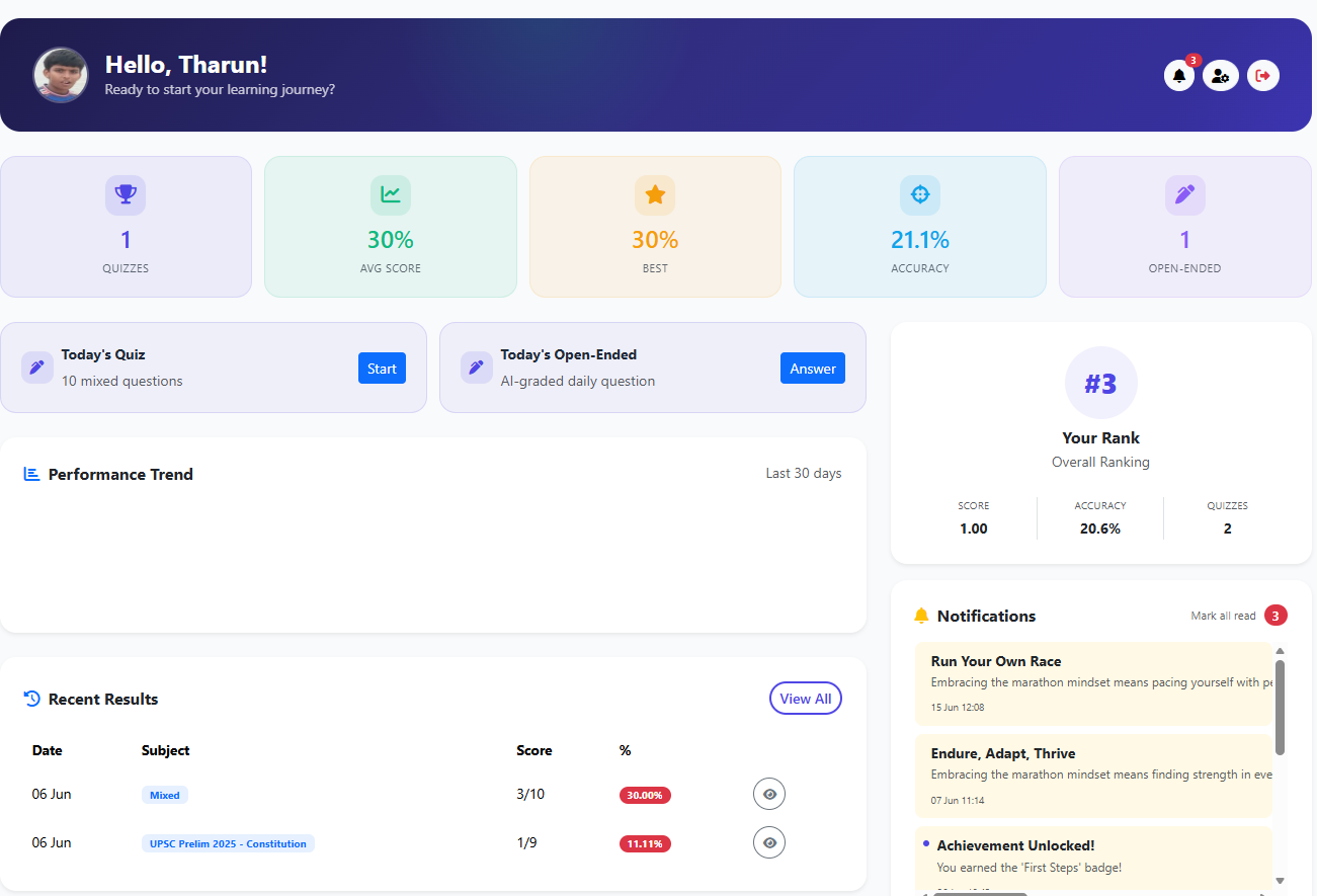 AI-Powered Civil Service Exam Preparation Platform